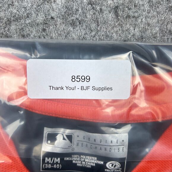 Baltimore Orioles Jersey Mens Medium Black Mesh Embroidered MLB Baseball Tee Y2K - Picture 12 of 12